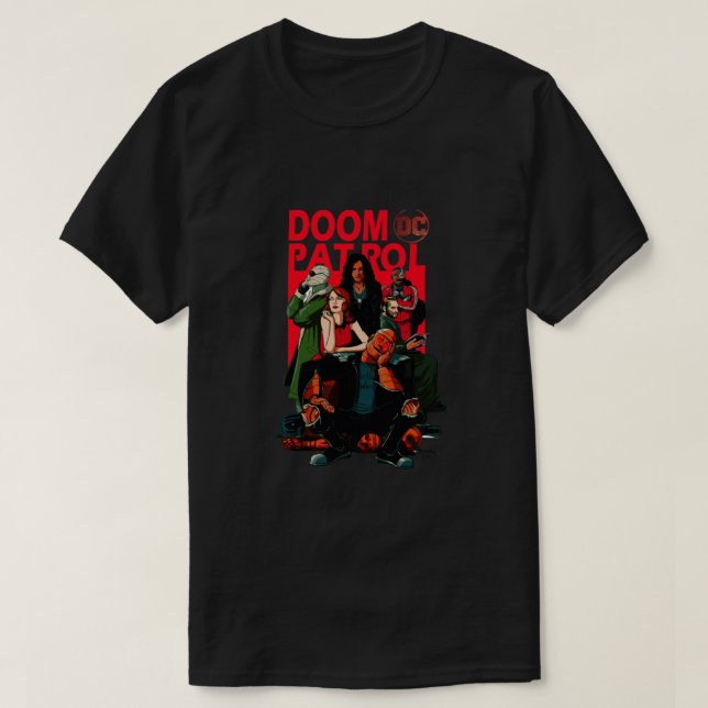 Camiseta patrulla del doom Premium (Diseño del anverso)