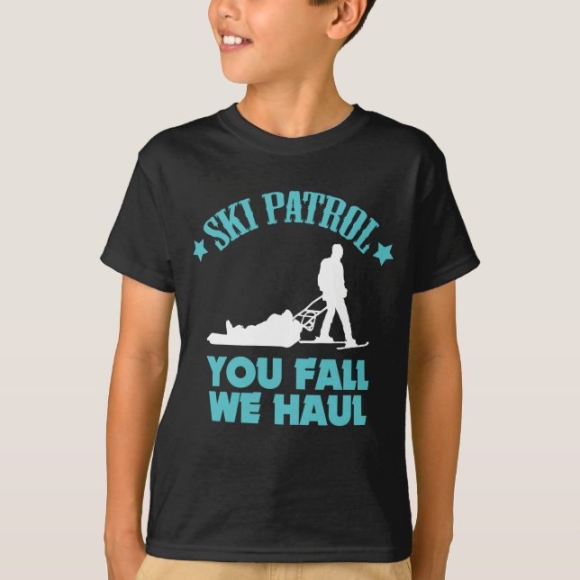 Camiseta Patrulla del esquí del regalo del esquí del (Anverso)