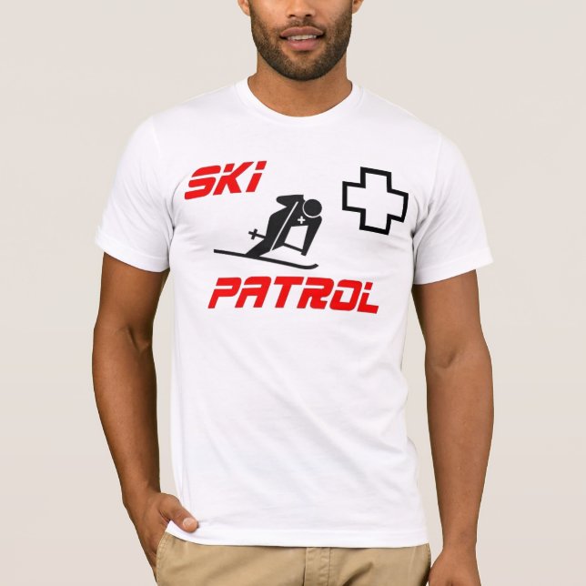 Camiseta Patrulla del esquí - "esquiador " (Anverso)