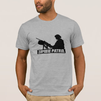 Camiseta Patrulla del zombi - en el arma