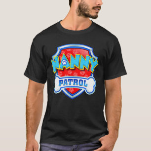Camiseta Patrulla divertida de nanas Perro Mamá, Papá Para