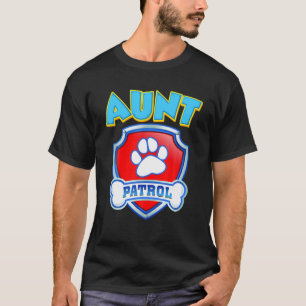 Camiseta Patrulla divertida de tías - Perro Mamá, Papá Para
