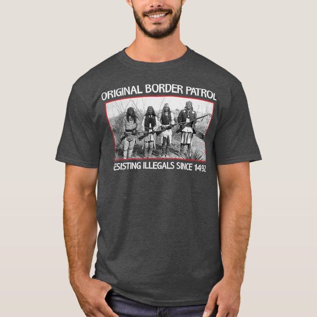 Camiseta Patrulla fronteriza original nativa estadounidense (Anverso)
