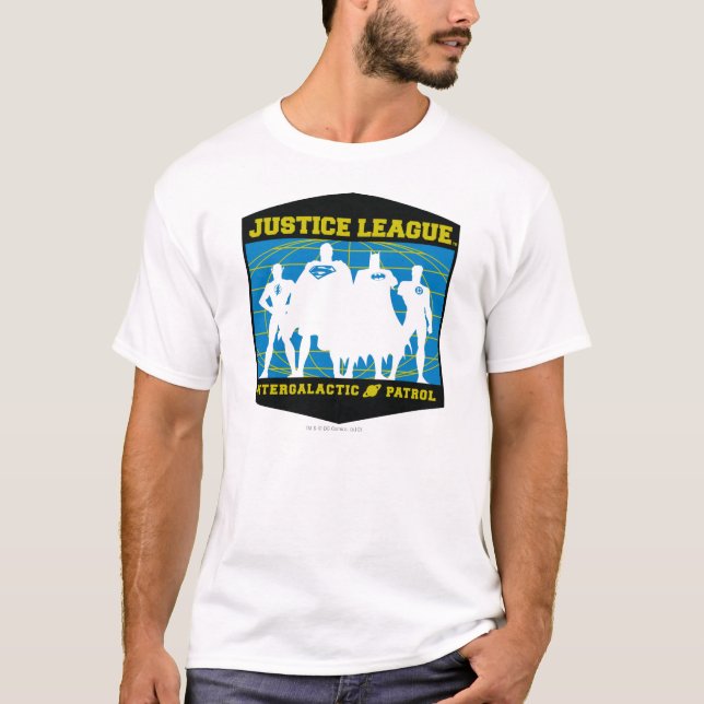 Camiseta Patrulla Intergaláctica de la Liga de la Justicia (Anverso)