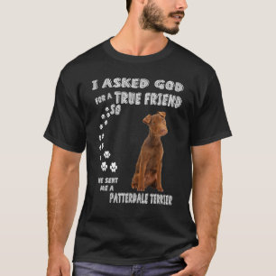 Camiseta Patterdale Terrier Dice Que Mamá Papá Imprime Trab