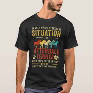 Camiseta Patterdale Terrier Dog Lovers - Handle Stressful S