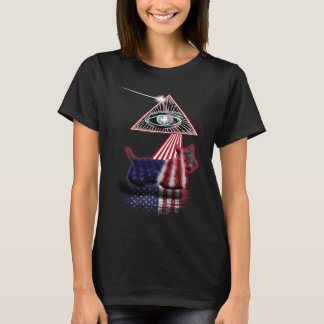 Camiseta Patterdale Terrier Vintage Retro Prisma Bandera de