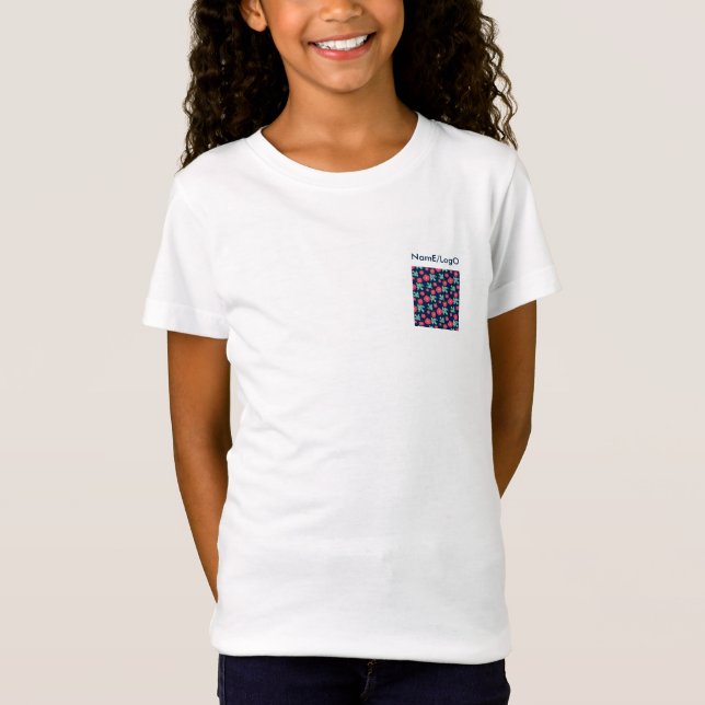 camiseta Pattern_7_camellia y bird_1 (Anverso)