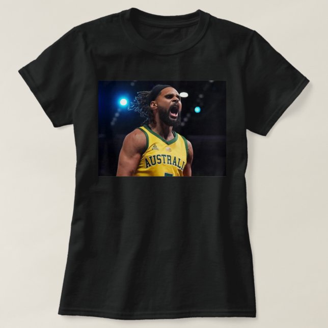 Camiseta Patty Mills Boomers Essential T Shirt (Diseño del anverso)