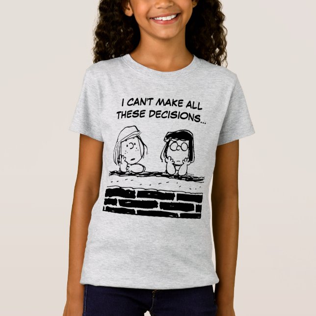 Camiseta Patty Peppermint y Marcie en la pared (Anverso)