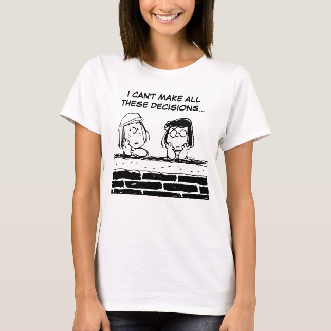 Camiseta Patty Peppermint y Marcie en la pared (Anverso)