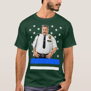 Camiseta Paul Blart Mall Cop Línea Azul gruesa