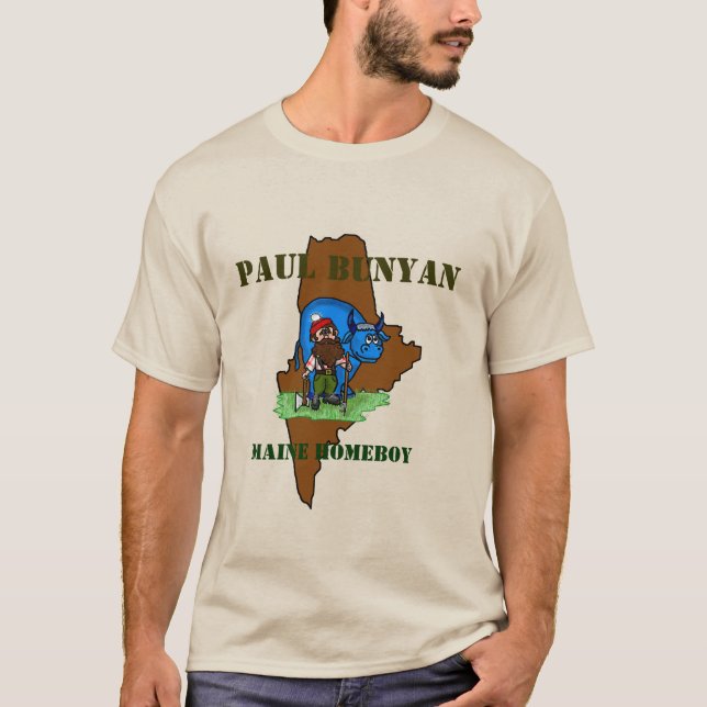 Camiseta Paul Bunyan Maine Homeboy (Anverso)