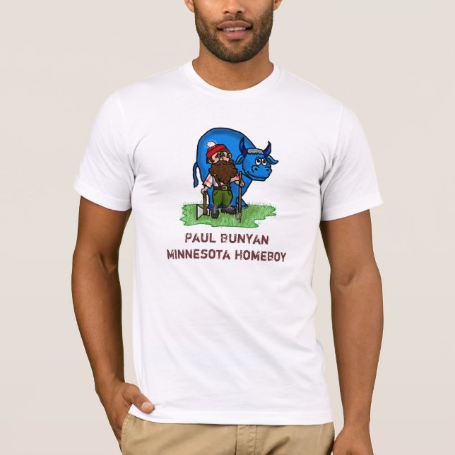 Camiseta Paul Bunyan Minnesota Homeboy (Anverso)