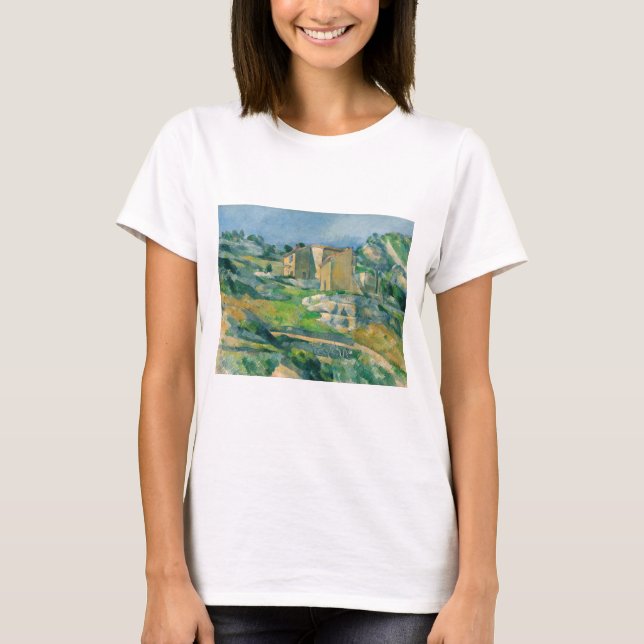 Camiseta Paul Cezanne - Casas en Provenza, Valle de Riaux (Anverso)
