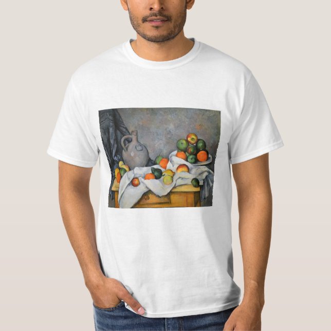 Camiseta Paul Cezanne - Curtain, Jug and Fruit Bowl (Anverso)