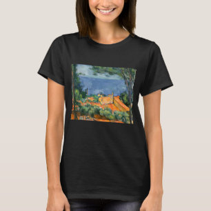 Camiseta Paul Cezanne - Estaque con techos rojos