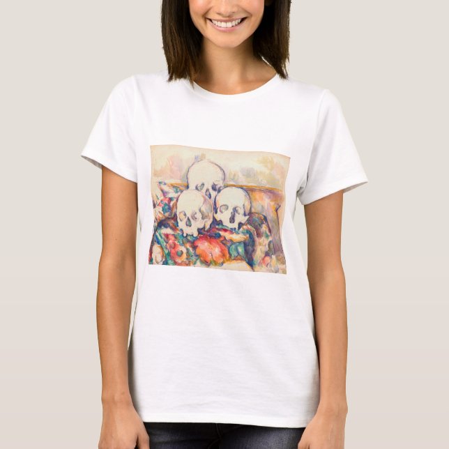 Camiseta Paul Cezanne - La acuarela de los tres cráneos (Anverso)