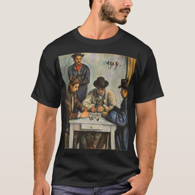 Camiseta Paul Cezanne - Los jugadores de cartas (Anverso)