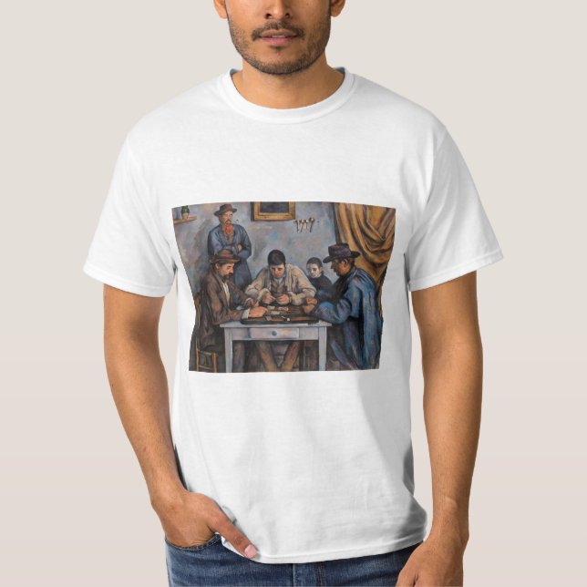 Camiseta Paul Cezanne - Los jugadores de cartas (Anverso)