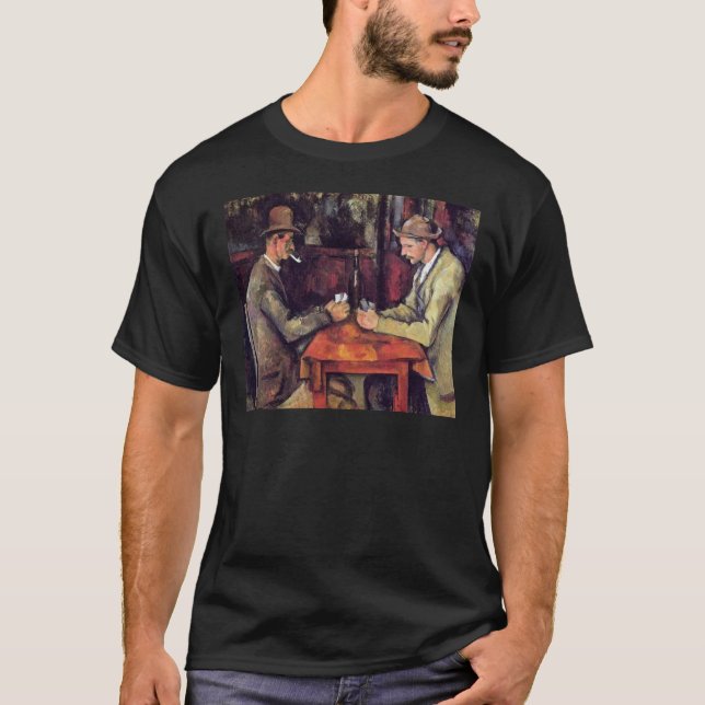 Camiseta Paul Cezanne - Los Jugadores de Cartas Pintura de  (Anverso)
