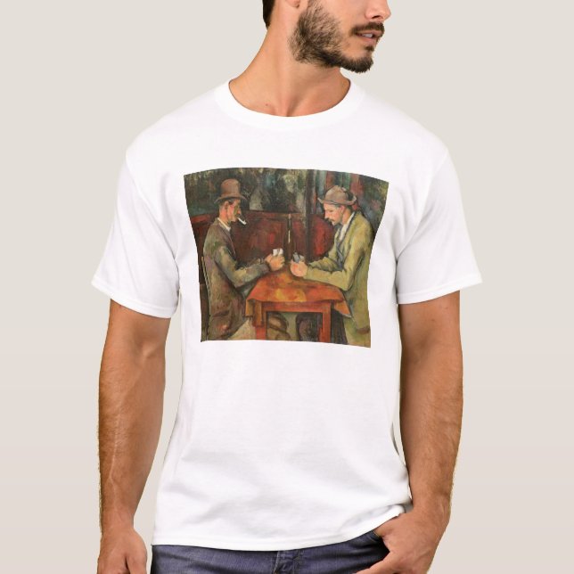 Camiseta Paul Cezanne| Los Jugadores de Tarjetas, 1893-96 (Anverso)