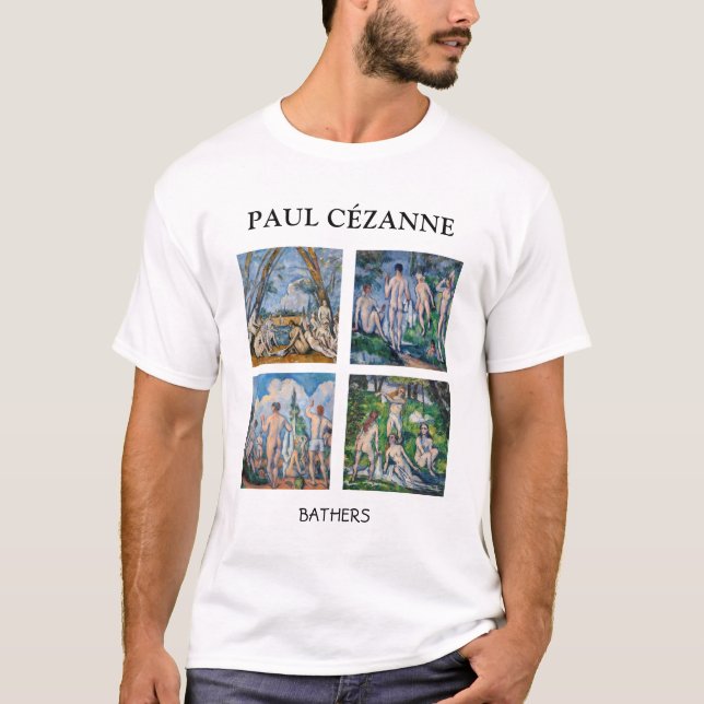 Camiseta Paul Cezanne - Selección de Maestras del Bathers (Anverso)