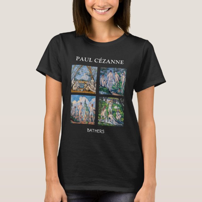 Camiseta Paul Cezanne - Selección de Maestras del Bathers (Anverso)