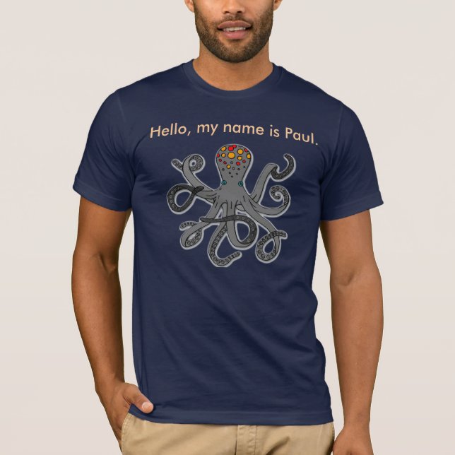 Camiseta Paul el pulpo del fútbol (Anverso)