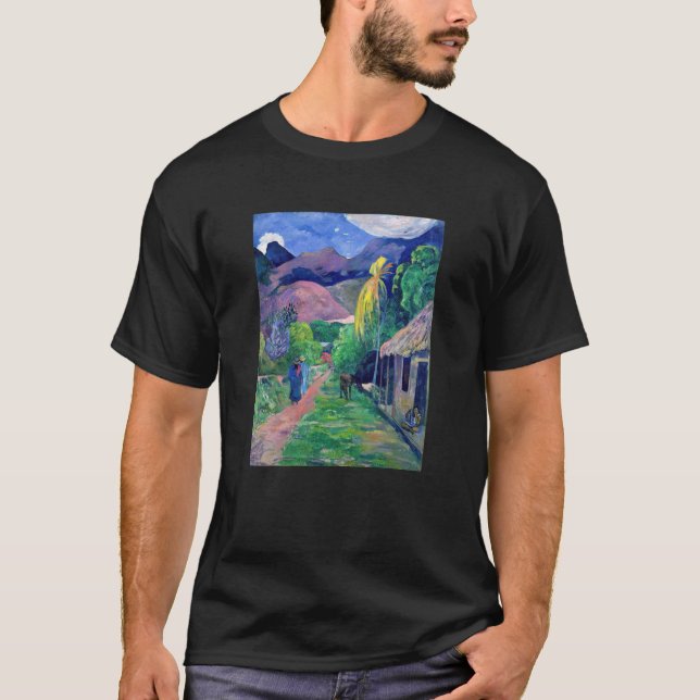 Camiseta Paul Gauguin - Calle en Tahití (Anverso)