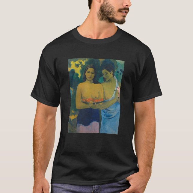 Camiseta Paul Gauguin - Dos mujeres tahitianas (Anverso)