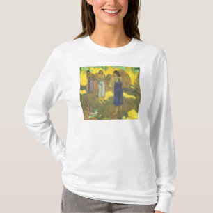 Camiseta Paul Gauguin el   tres mujeres de Tahitian contra