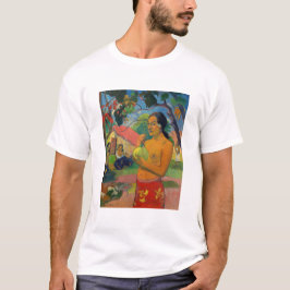 Camiseta Paul Gauguin - Mujer sosteniendo un fruto