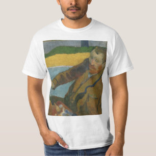 Camiseta Paul Gauguin Vincent van Gogh pintando girasoles