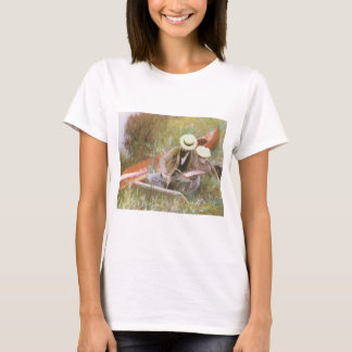 Camiseta Paul Helleu dibujando con su esposa por JS Sargent