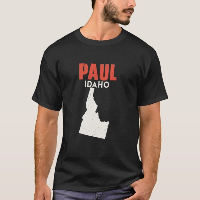Camiseta Paul Idaho Estados Unidos EE.UU. Viajes Idahoan (Anverso)