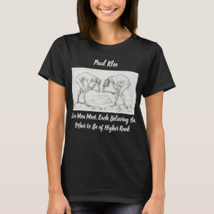 Camiseta Paul Klee Dos Hombres Se Encuentran Con El Esbozo