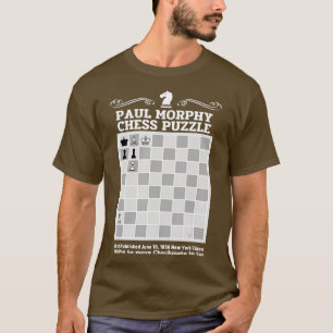 Camiseta Paul Morphy Chess Puzzle Chess