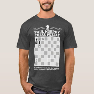 Camiseta Paul Morphy Chess Puzzle Chess