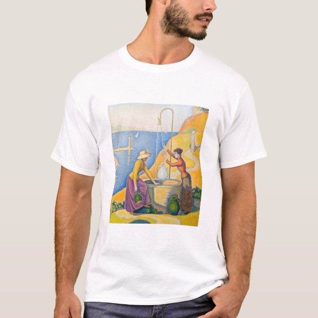 Camiseta Paul Signac - Mujeres en el pozo (Anverso)