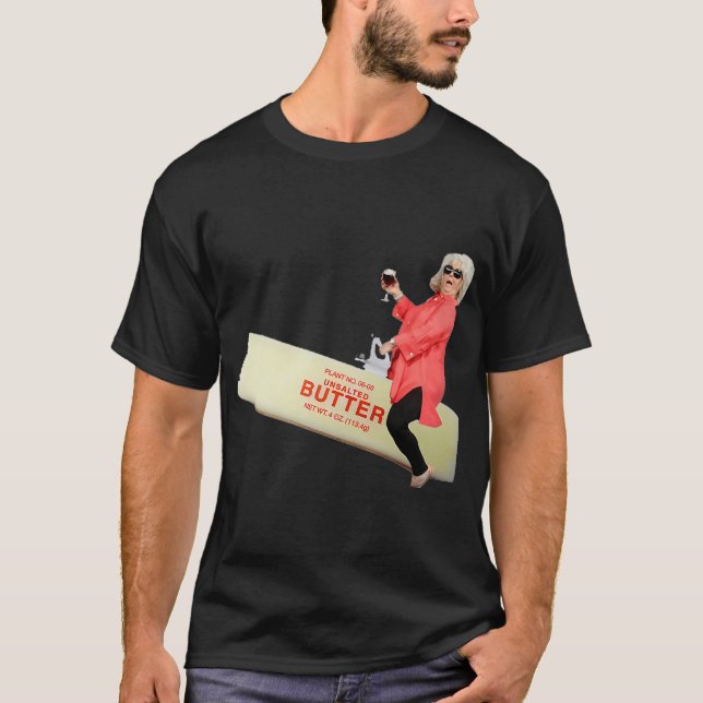 Camiseta Paula deen montando mantequilla (Anverso)