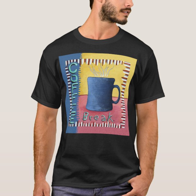 Camiseta Pausa de café (Anverso)