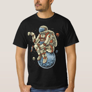 Camiseta Pausa de café astronauta en el espacio - Cosmico c