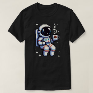 Camiseta Pausa de café de Astronauta Pixel - Espacio de Jav