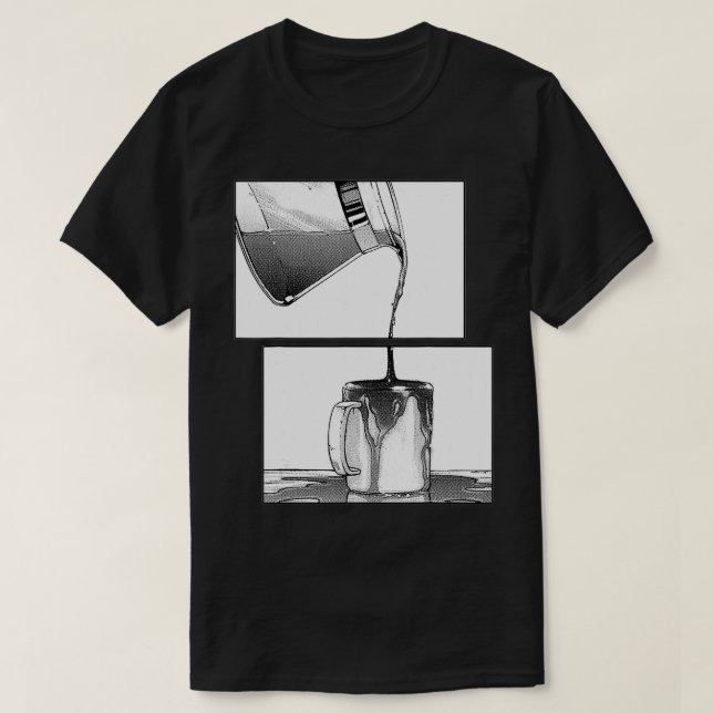 Camiseta Pausa de café de Manga (Diseño del anverso)