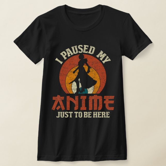 Camiseta Pausa Mi Anime Para Estar Aquí Mujeres Hombres Ani (Distribución)