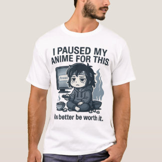Camiseta Pausé mi anime por esto