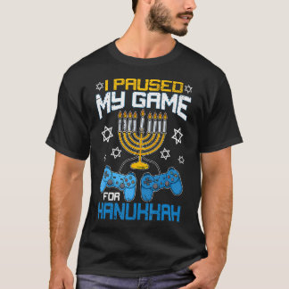 Camiseta Pausé Mi Juego Para Controlador De Menorá De Hanuk