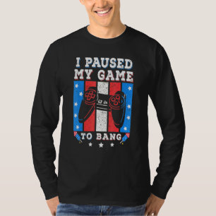Camiseta Pausé Mi Juego Para Disparar Fuegos Artificiales 4