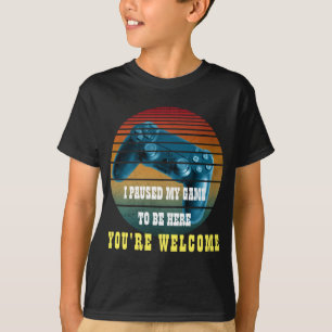 CAMISETA PAUSÉ MI JUEGO PARA ESTAR AQUÍ DE NADA